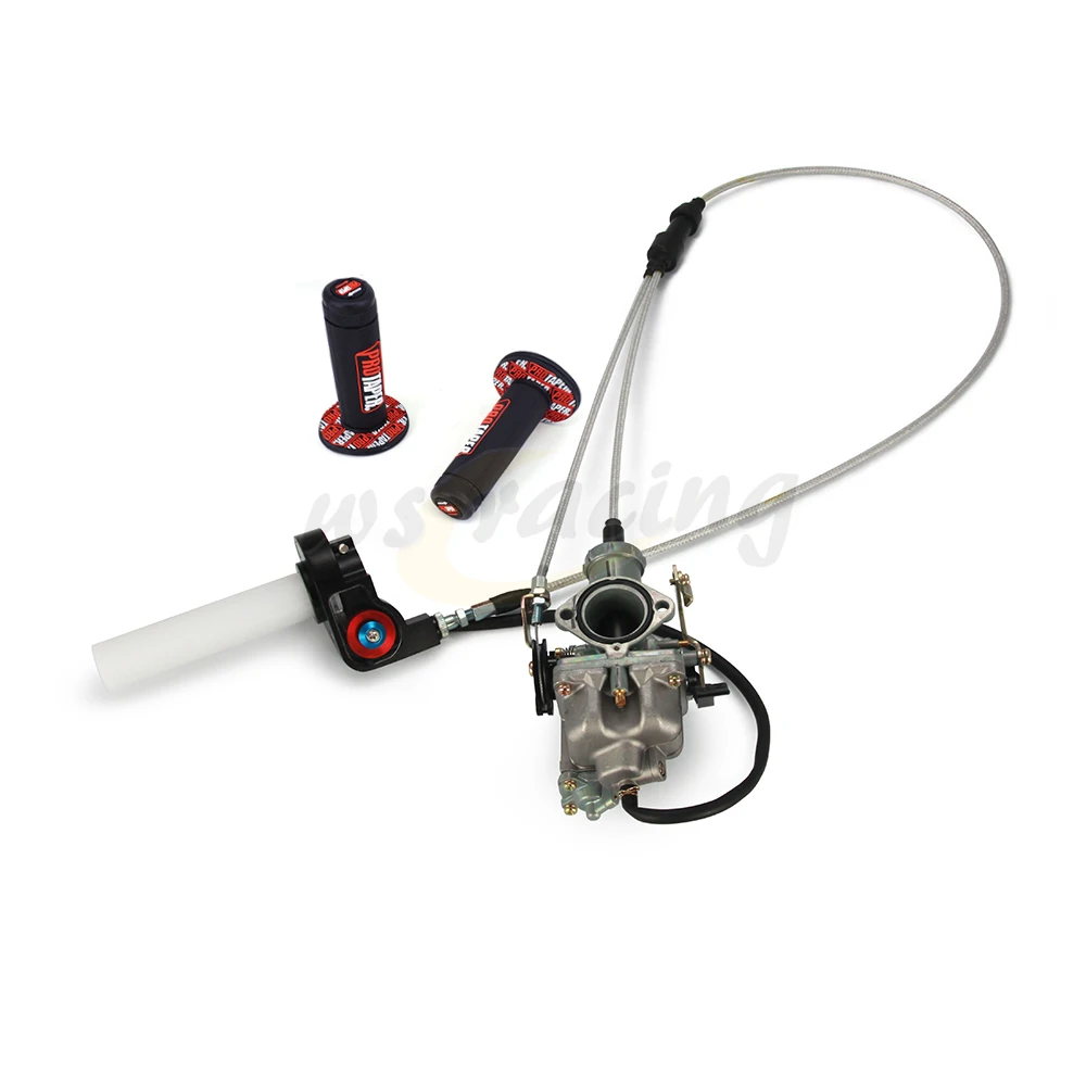 Motorcycle 30mm PZ30 Carburetor Fuel Throttle Dual Cable Pro Grips For Keihin 200CC 250CC Pit Bike Dirt Bike ATV