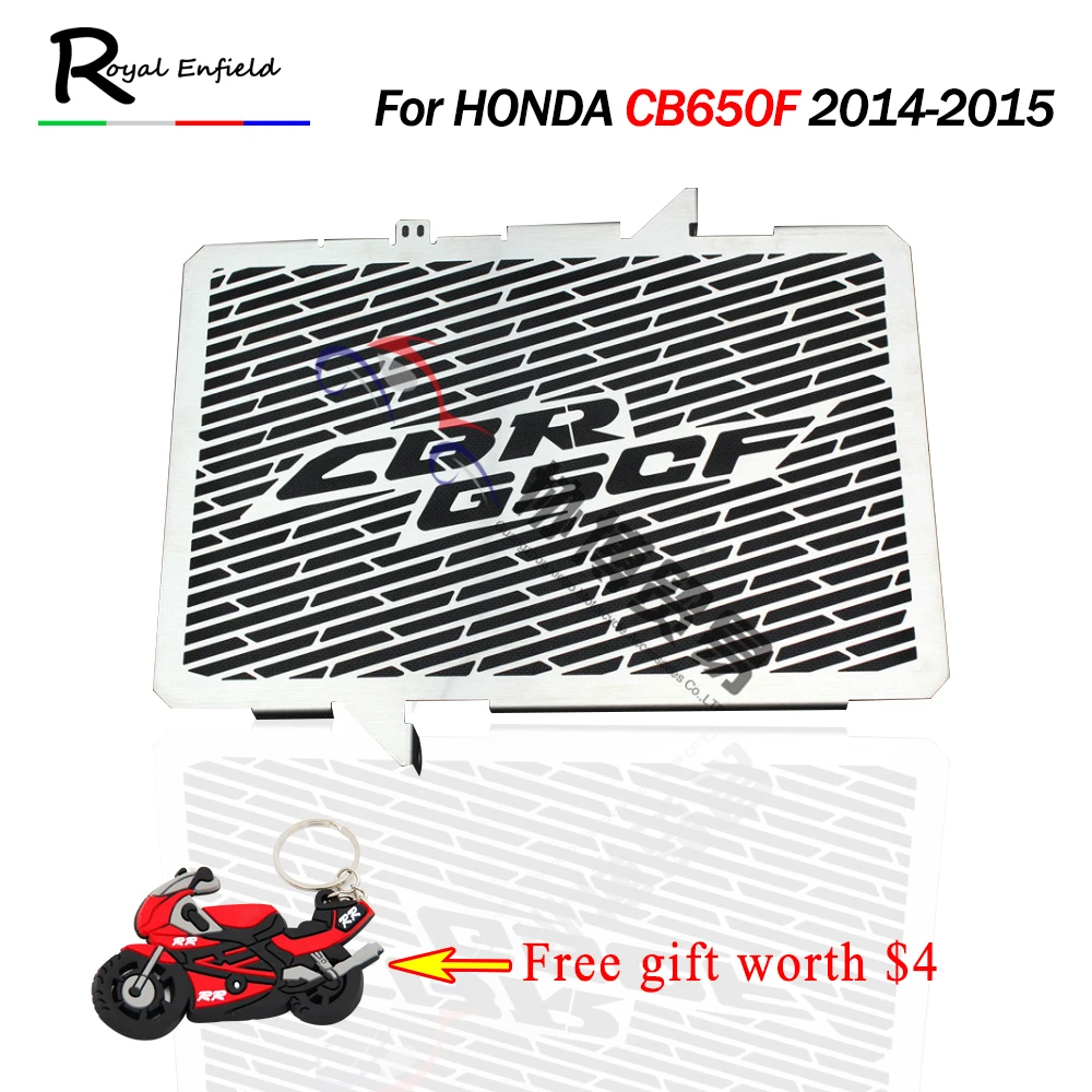 

Silver Motorcycle Radiator Protective Cover Grill Guard Grille Protector For HONDA CB650F 2014-2015 CB650 F Stainless Steel