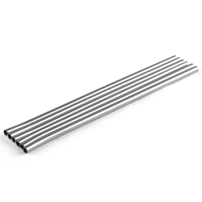 

200 pcs 205mm / 8.07" Stainless Steel Reusable Straws For Beer Fruit Juice Drink Eco-Friendly Straight Metal Drinking Straw