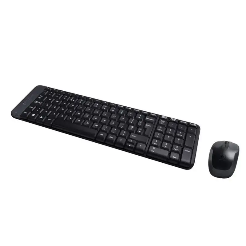 Беспроводная клавиатура-Мышь logitech MK220, 104 клавиш, 2,4 ГГц, клавиатура, 1000 точек/дюйм, мышь, комбо, usb-приемник, комплект периферийных устройств для компьютера