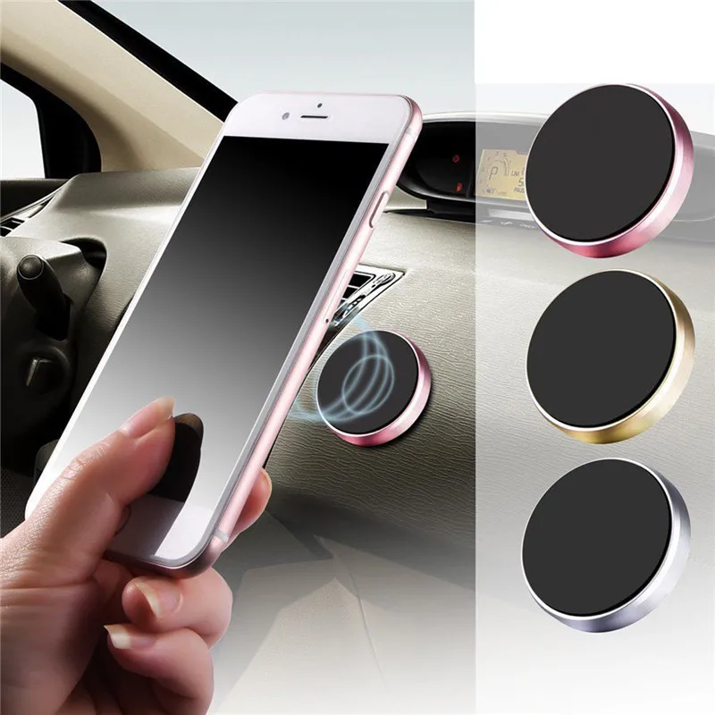 

SOONHUA Magnetic Car Phone Holder Universal Wall Desk Metal Magnet Sticker Mobile Stand Phone Holder Car Mount For iPhone Huawei