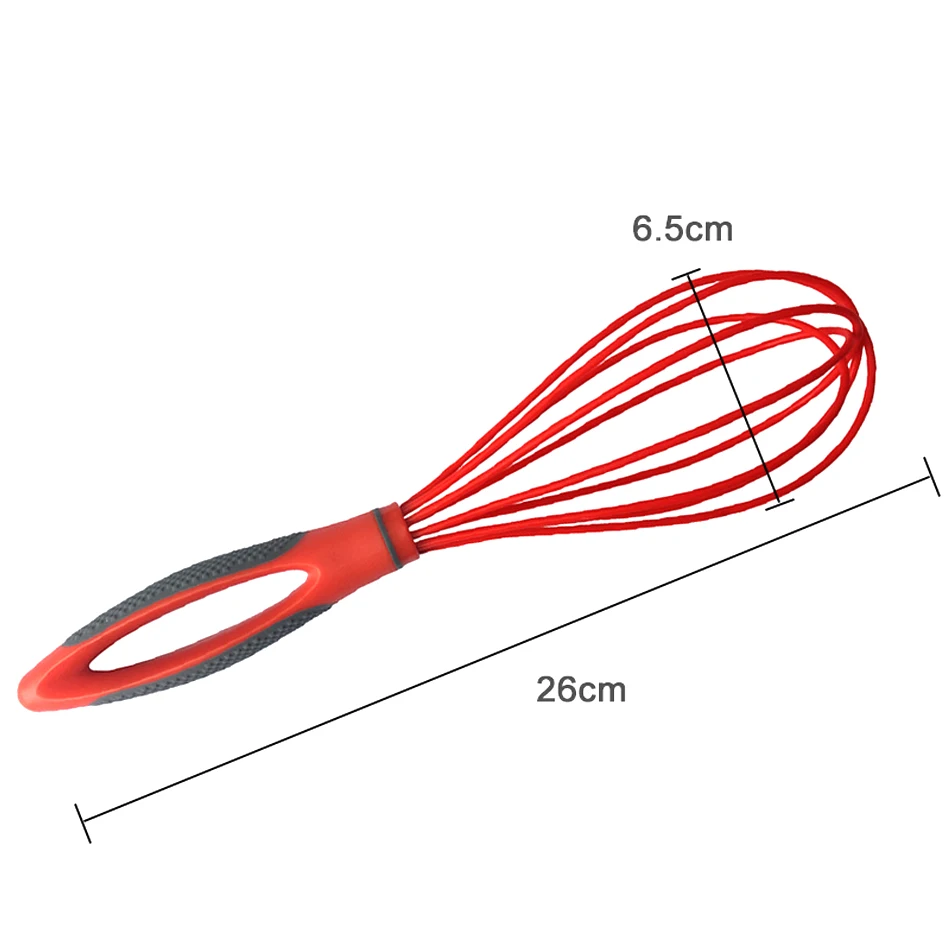 Стиль силиконовые венчики для яиц кухонные инструменты ручной миксер для яиц кулинарный пенообразователь Wisk кухонный блендер Силикон+ PP удобная ручка