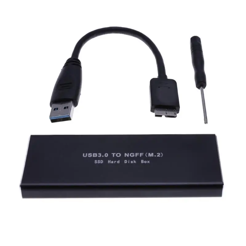 Корпус для жесткого диска USB 3 0 M.2 NGFF на USB3.0 SSD SATA чехол с высокой пяткой Чехол
