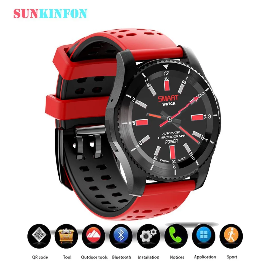 

Smart Watch Phone SKGS8 Bluetooth 4.0 Sport Wristwatch With Heart Rate Pedometer Support SIM Card for iPhone 8 7 Plus 6 6S Plus