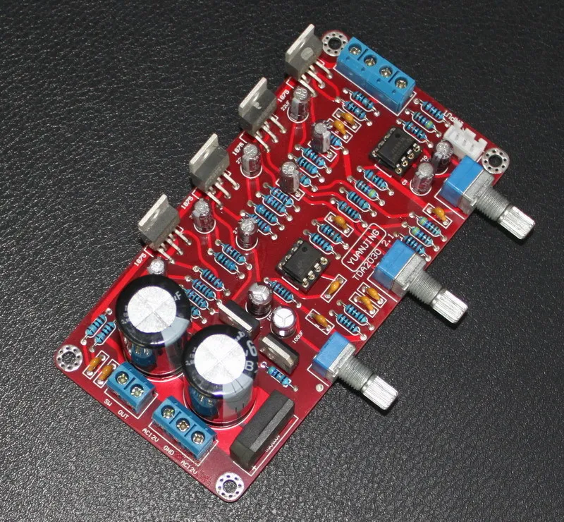 

Dual AC 12V 100W 2.1 channel LM1875 amplifier board