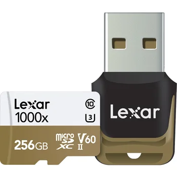 

HOT!!! 1000X 150MB/s Lexar 256GB 128GB 64GB 32GB Micro SD SDHC SDXC Card U3 TF Card v60 150MB/s C10 Memory Card With Card Reader