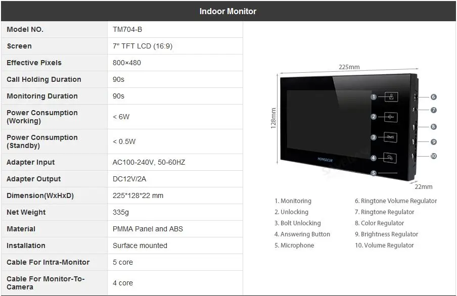 TM704-B-Black