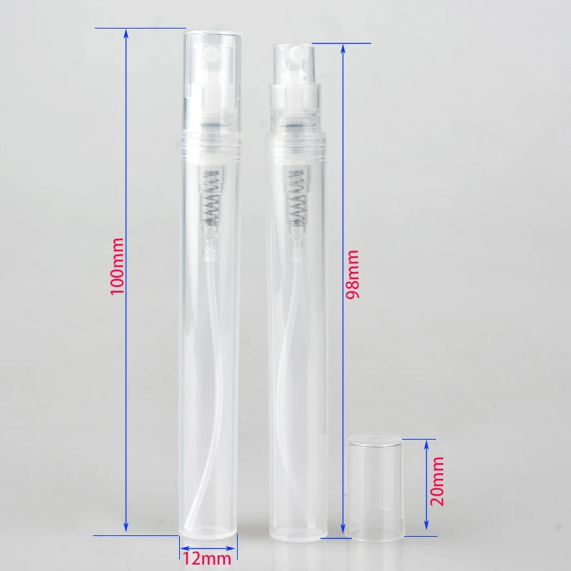 

(100Pieces/Lot) 5ML Portable Plastic Perfume Bottle With Fine Mist Atomizer Empty Cosmetic Case With Colorful For Travel