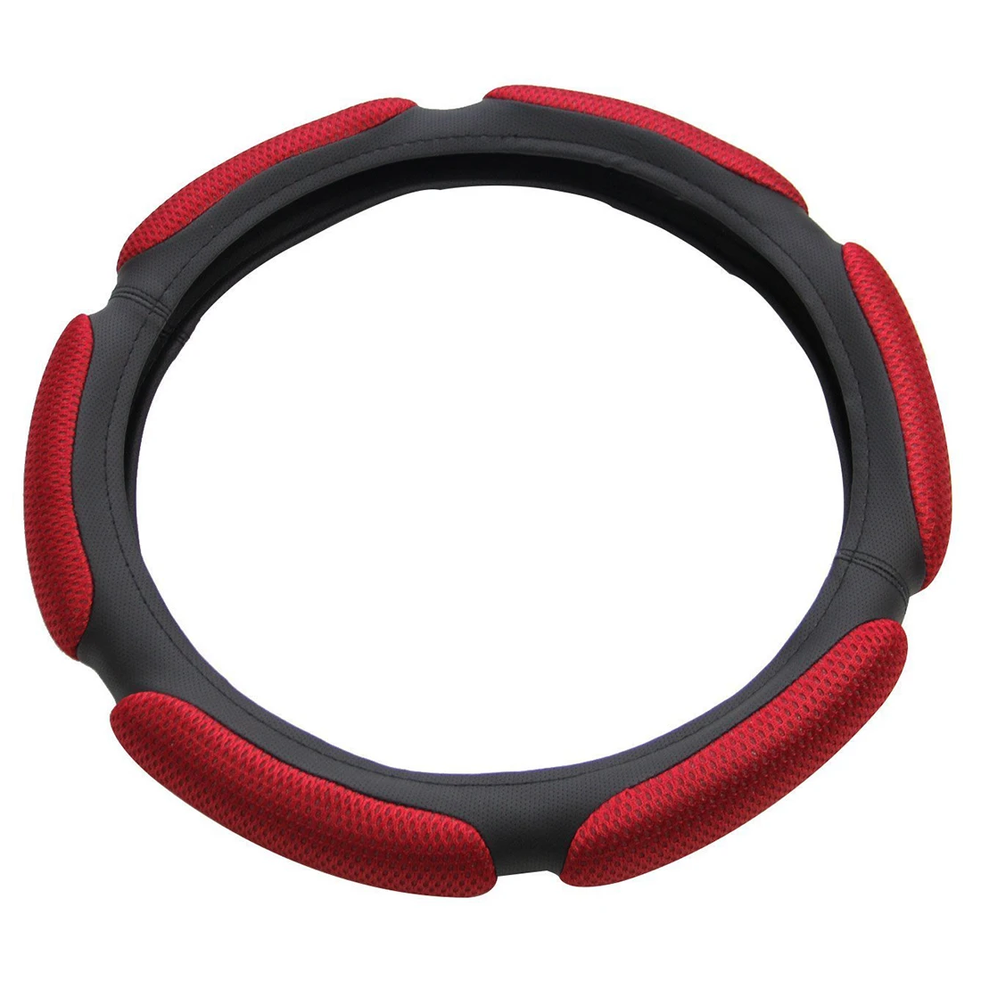 Air Mesh and Foam Padded Universal Steering Wheel Cover Fits 15 inches