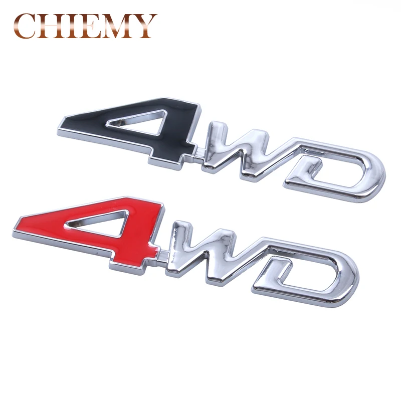 

1PCS Car Tail Rear Side Metal 4x4 RC 4WD Sticker 3D Chrome Badge Emblem Decal Styling For SUV Trunk Ford Toyota Jeep Mitsubishi
