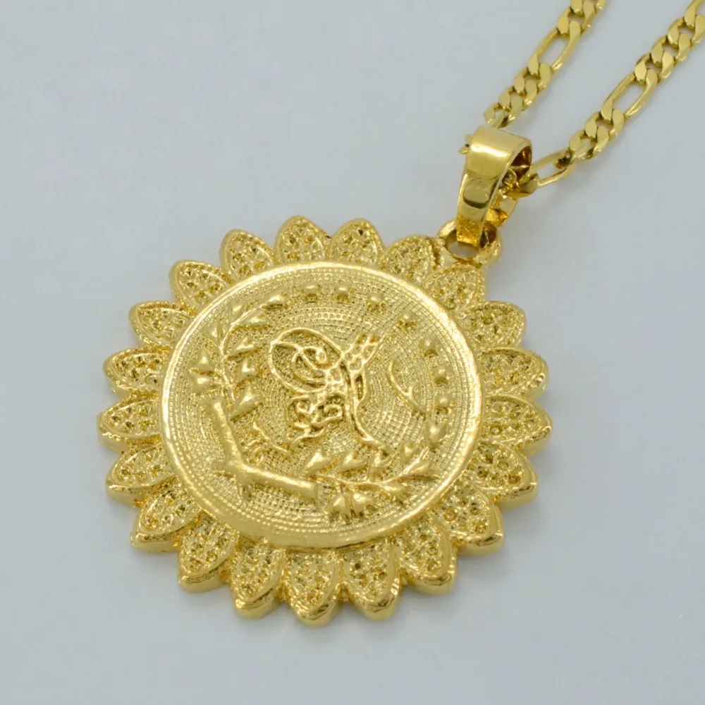 Anniyo Turkish Coin Necklace For Women 