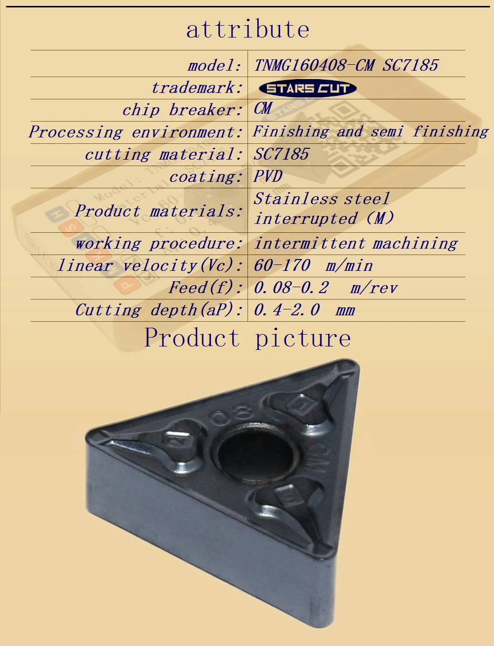 TNMG160408-CM SC7185