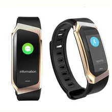 Трекер активности Smartband E18 кровяное давление часы Bluetooth водонепроницаемый ультра-длинный спортивный браслет с Twitter skype