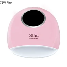Новинка 72 Вт лампа для ногтей светильник Светодиодный УФ-сушилка для гель-лака с таймером сушильная машина лампа для полировки геля Сушилка для ногтей