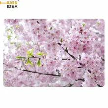 HUGSIDEA современный стиль дверные коврики японский Cerasus Yedoensis печатные Коврики Дверные для гостинной домашний декор вход Крытый пол коврики