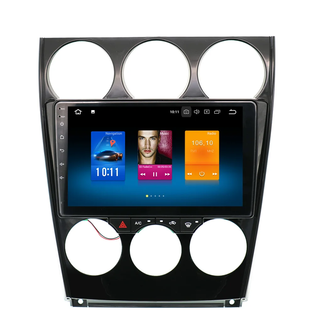 Flash Deal Android 8.0 Car No DVD player GPS Navigation For Mazda 6 2002 -2008 Car Satnav multimedia tape 32GB car MAPS CD palye 2DIN Radio 5