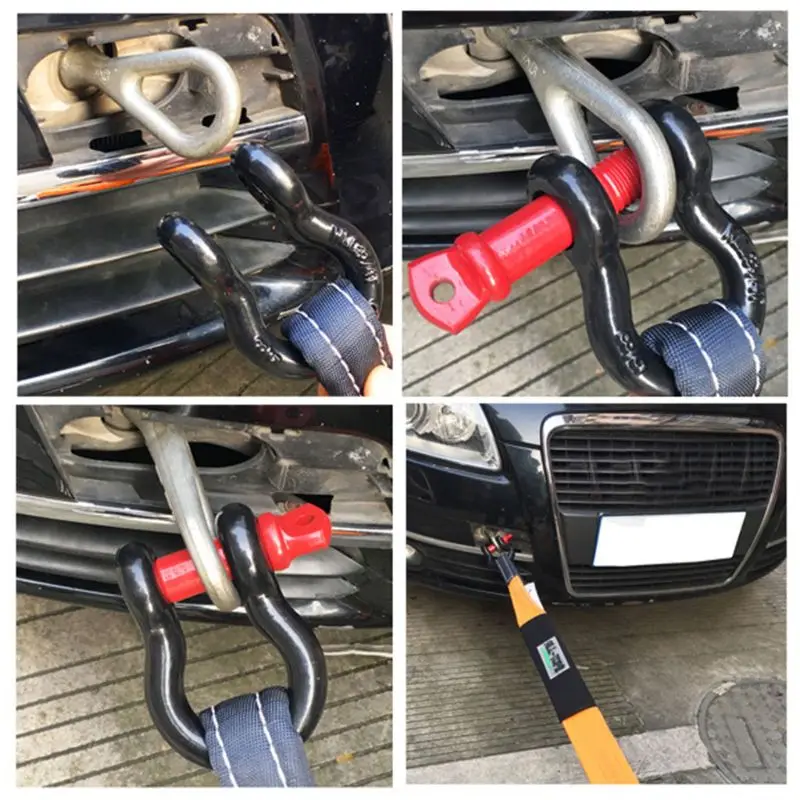 2019 جديد 1 قطعة مركبة سيارة 2.0 T القوس إبزيم من الصلب مزلاج تصميم U على شكل D-حلقة تكبل مع غمد لسيارات الدفع الرباعي شاحنة سيارة الملحقات