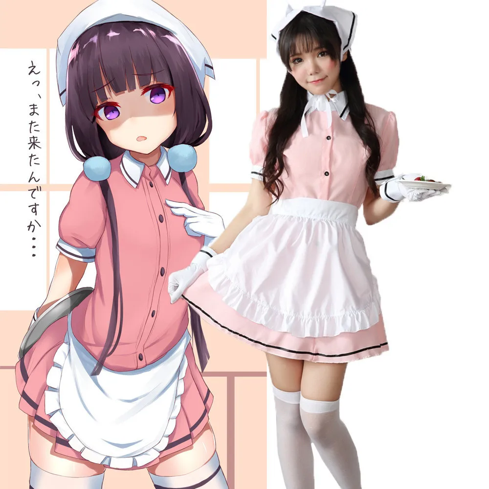 Аниме смесь S Косплей Sakuranomiya Maika Кало Хината костюм женский стиль кафе