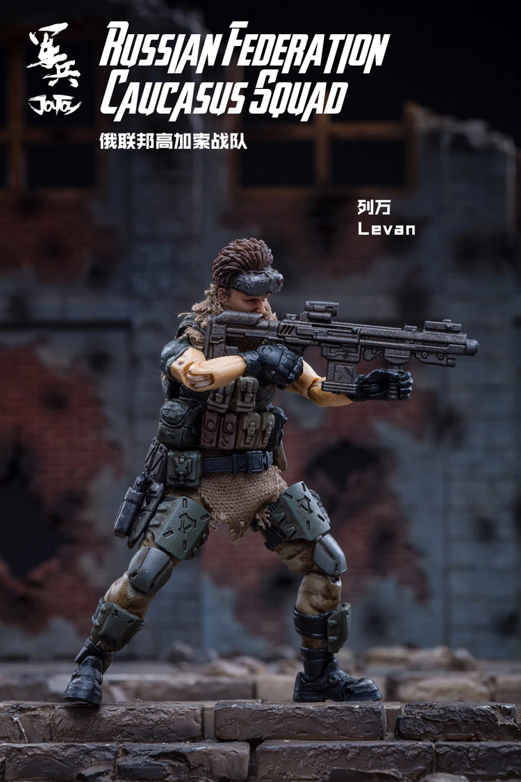 Figura de Ação Coleção do Esquadrão do Cáucase da Federação Russa em Stock-frete Soldados Joytoy 3 Pçs Lote Grátis 1 - 18 10 CÁUCASO DA FEDERAÇÃO RUSSA Em stock-Frete grátis