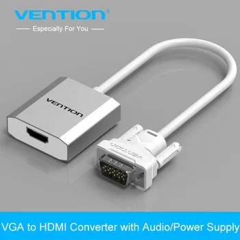 

Vention 0.15m 0.5M 1M VGA to HDMI Converter Cable Adapter with Audio 1080P VGA HDMI Adapter for PC Laptop to HDTV Projector