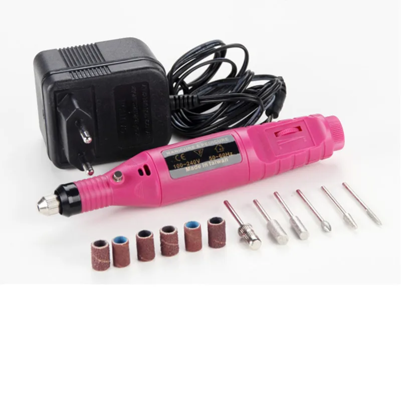 

Pen Shape Electric Nail Drill Machine Salon Nail Art Manicure File Polish Tool+6 Bits