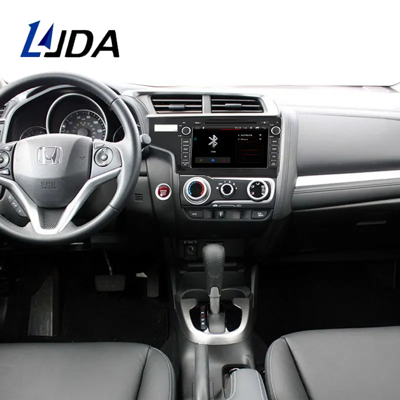 Flash Deal LJDA 1Din Android 9.1 Car Radio For Honda JAZZ FIT 2014 2015 WIFI Car Multimedia Player Stereo GPS Navigation DVD IPS Auto Audio 5