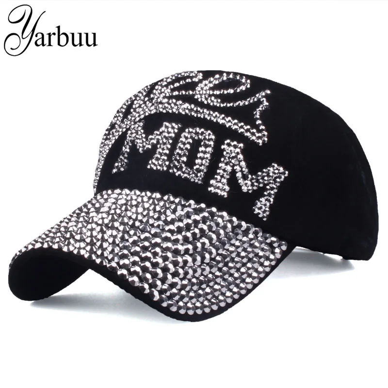 

[YARBUU] Baseball Caps 2017 new top fashion Rhinestones Jean hat Denim Cap Snapback summer Hats hip hop Wholesale free shipping
