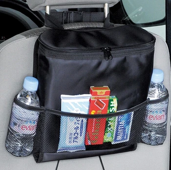 

Auto Part Car Seat Organizer Food Warm Storage Container Stowing Tidying Mesh Pocket Back Seat Cover Hanging Bag