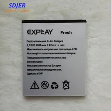 Новая высококачественная батарея для Explay Fresh 2000mAh Мобильный телефон Bateria Batterie Baterij перезаряжаемый аккумулятор