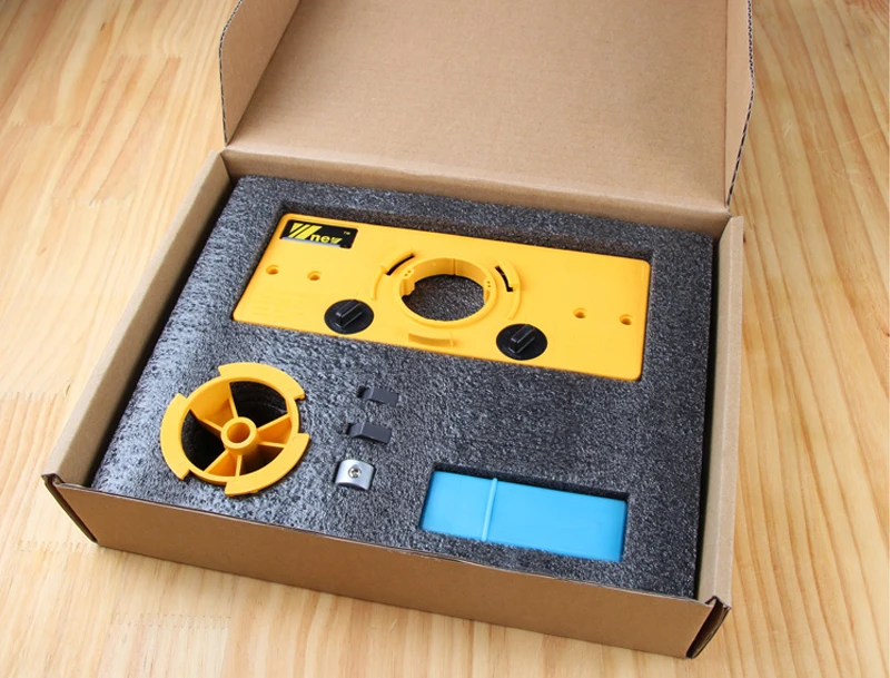 11 JDSR 35mm Concealed Hinge Jig Drill Guide Set Wood Hole Saw Drill Locator Door Boring Hole Template&Bit Positioner For Kreg Tools