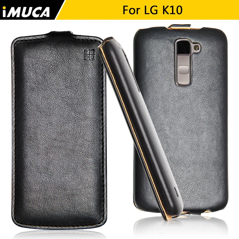 For LG K10 Case Leather Flip Cover iMUCA Luxury Mobile Phone Cases for