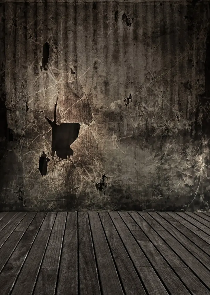 

Wooden Floor Vintage Wall Photography Backdrops Photo Props Studio Background 5x7ft