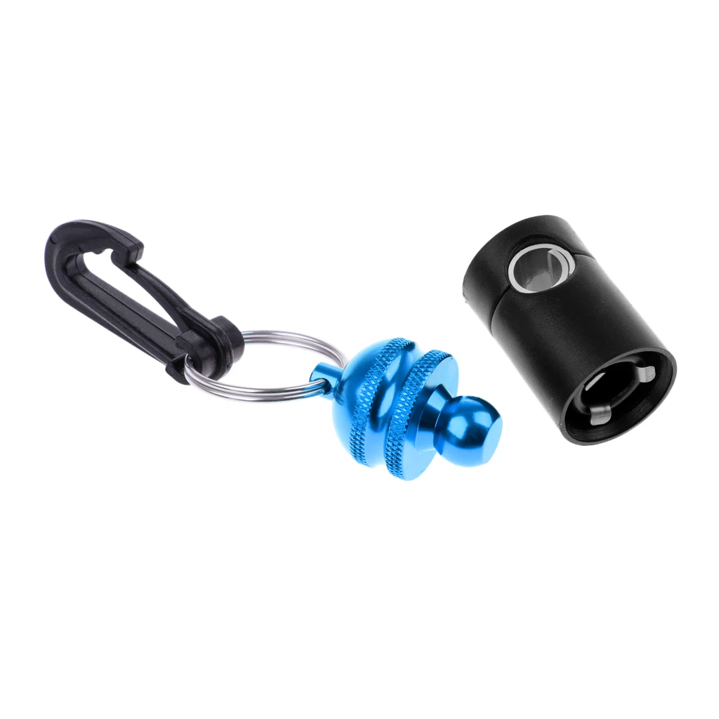 1 Pcs Universal Scuba Diving Aluminum Regulator Octopus Hose Gauge Holder Keeper Retainer with Clip Hook 3 Colors Dive Tools