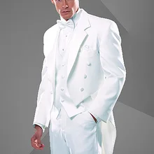 Смокинги для Свадебные Мужские костюмы жениха длинный хвост формальная одежда