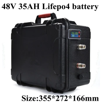 

Waterproof 48v 35Ah Lifepo4 battery Lithium iron phosphate battery Electric Bike scooter bike power 2000w with BMS + 10A Charger