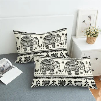 

Animal Elephant Printed Pillowcases PE11 Pillow Covers Bedding 2 Pcs 50*75 50*90 Rectangle Couple Decorative Pillow Cases