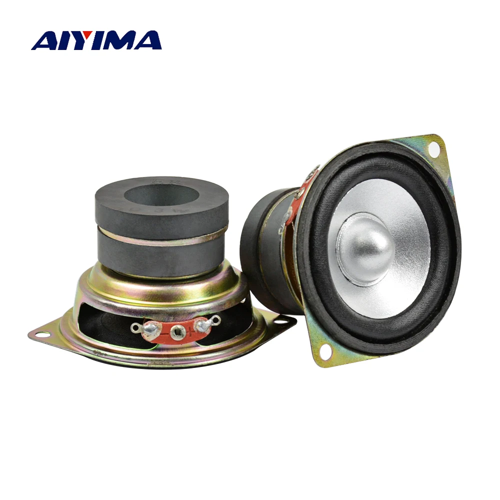 AIYIMA 2 шт. дюйма мини Altavoz Portatil Колонка динамик s 2Ohm 3 Вт полный диапазон Fever аудио