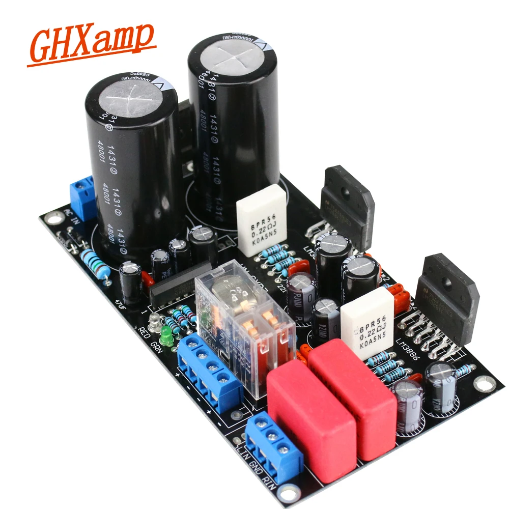 

GHXAMP LM3886 Amplifier Board 45W+45W 2.0 with Speaker Protection High Power 4-8Ohm Speaker AC Dual 22v-26v 1PC Newest