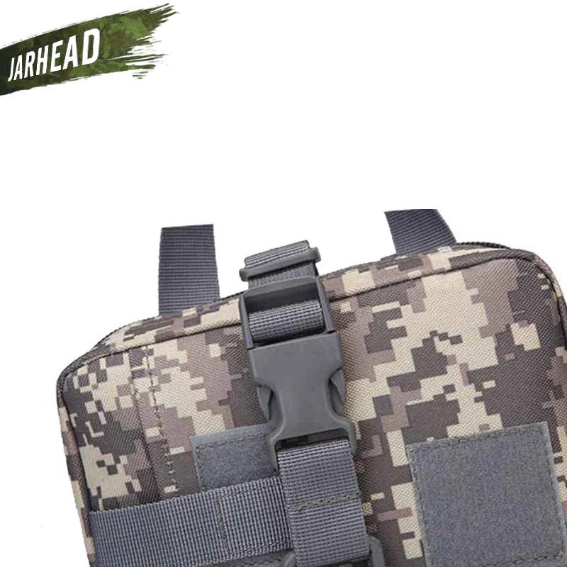 Skup Medyczny taktyczny MOLLE torba do przechowywania na zewnątrz kamuflaż wielofunkcyjny apteczka zestaw narzędzi akcesoria sportowe torba kieszonkowa