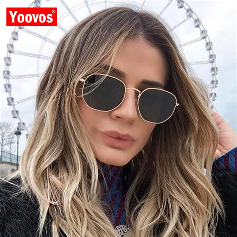 Yoovos винтажные Квадратные Солнцезащитные очки для женщин 2019 ретро роскошные