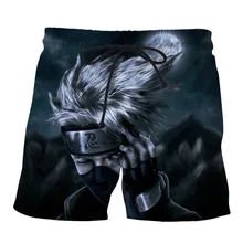 YX Girl новые модные мужские повседневные шорты с 3d рисунком Наруто ниндзя Какаши короткие мужские летние крутые брюки Прямая поставка