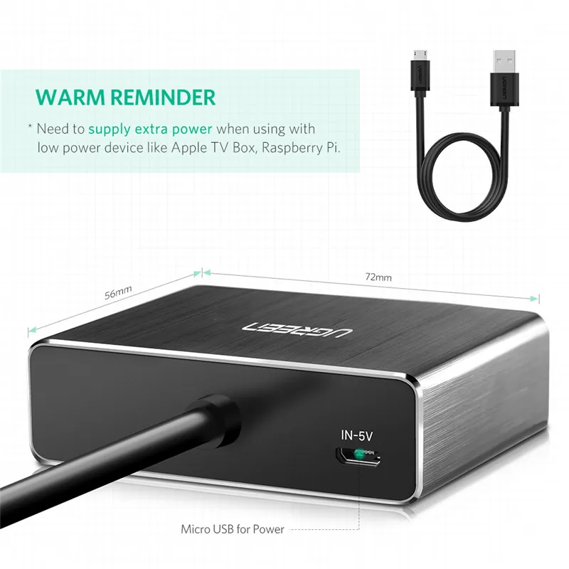 Аудио разветвитель Ugreen HDMI 4K с высоким разрешением компьютерная революция 7 1 5