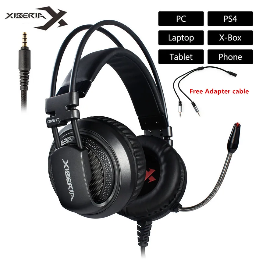Игровая гарнитура XIBERIA V10 для PS4 игровые наушники с микрофонами