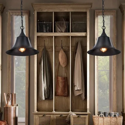 industrial style pendant lighting Retro Loft edison light fixtures Lamps American Style Rustic Home Lighting (1)