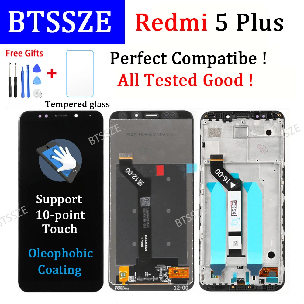 100% первоначально для Xiaomi Redmi 5 плюс ЖК дисплей + сборка дискретизатора сенсорного
