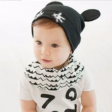 Baby Hats Autumn Winter Warm Knitted Caps Newborn Cartoon Lovely Mouse Boys Girls Beanie Infant Cotton Flanging Hat