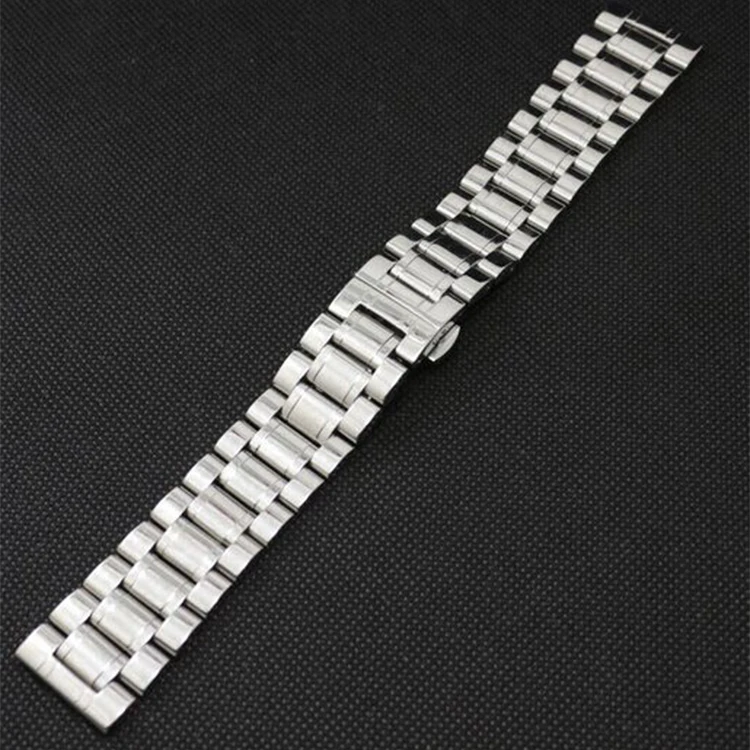 New Watchband Watch Strap 26mm 28mm 30mm Stainless Steel Watchband for Wrist Watch with Push clasp