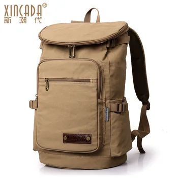 

DDB36 Quality Large Capacity Canvas Men Backpack Travel Rucksack Heavy Duty Bag Movement Mountaineering BackPack Molle Backpacks