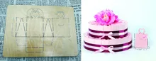 Gift cake box die cutting & Wooden dies fit Big Shot// Scrabooking Box