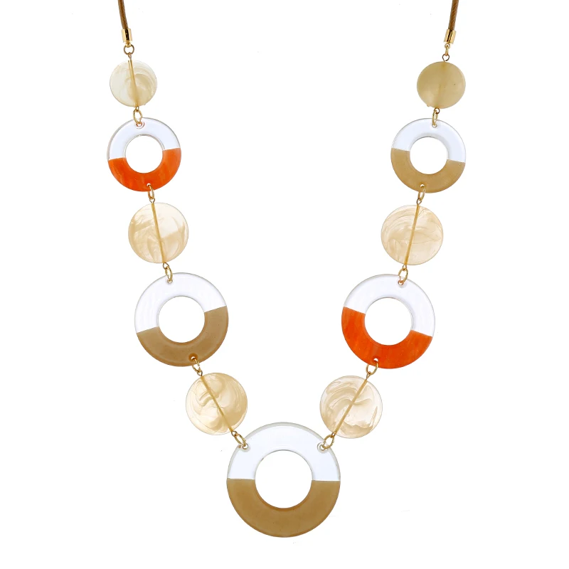 

Statement Long Acrylic Chain Necklace Women jewelry Choker Harajuku Collares Boho Colar Chains Collier Bijoux femme Naszyjnik